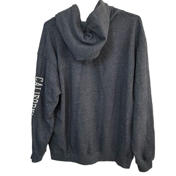 High End Monterey California Gray Blue Men’s XXL Beach Surf Hoodie MINTY - Picture 3 of 5